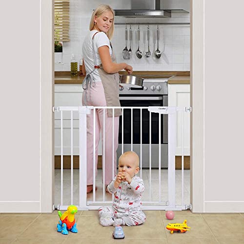 קומבור 40.6 בטיחות תינוק שער & מגבר; קומבור 46 תינוק שער, עמיד נוסף רחב ילד שער עבור מדרגות, פתחים,