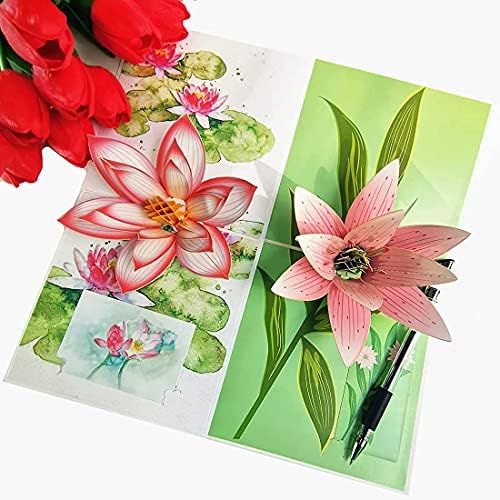 5-חבילה פרחים צצים כרטיסי ברכה כרטיסי מבחר עבור כל אירוע ברכה חג האהבה יום הולדת או חתונה