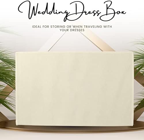 Hoash הבינלאומי לשמלת כלה בחתונה בגדים באחסון קופסת נסיעות מתחת לאחסון מיטה עם נייר טישו חומצה חומצה