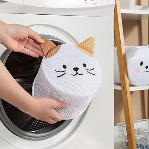 קריקטורה צורת חזיית שק כביסה מתקפל מכונת כביסה שקיות חמוד חתול הלבשה תחתונה אחסון תיק