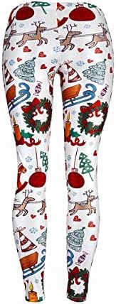 גרביונים רב -צבעוניים גבירותיי מסלול פסטיבל אתלטי חג המולד מותניים גבוהים מכנסי רגל ישר חמים חותלות טייץ