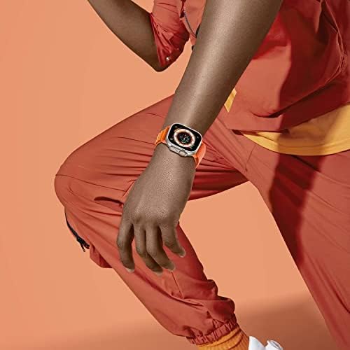 רצועת לולאת סולו אלפינית של UHKZ תואמת את Apple Watch Ultra 49 ממ 45 ממ 44 ממ 42 ממ, פס ניילון ספורט מתכוונן
