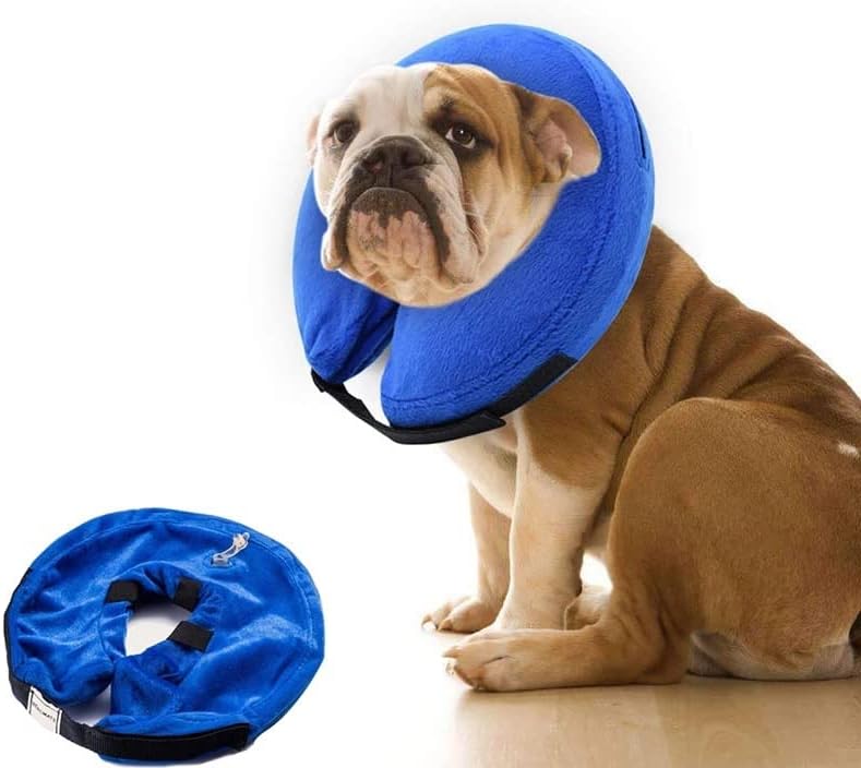 מתנפח כלב צווארון אנטי ביס פציעה צווארון לכלבים חתול התאוששות צוואר פצע מגן כלב אבזרים