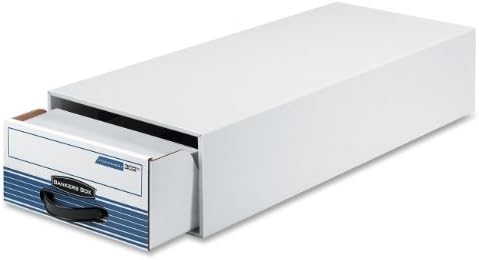בנקאים תיבת 00302 סטור / מגירת פלדה בתוספת תיבת אחסון, לבדוק גודל, חוט, לבן / כחול
