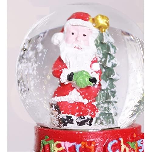 Bzgknul חג המולד סנטה שלג גלובוס כדורי מים יצירות דקורטיביות חג המולד זוהר מיני שלג כיפת שנה חדשה חנות