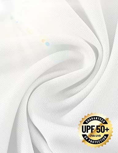 חולצות טיול לנשים של Rdruko מהירות שרוול ארוך רבע שרוול ארוך רוכסן UV SPF UPF 50+ הגנת שמש חולצות
