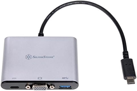 Silverstone SST -EP06C - USB 3.1 סוג C ל- VGA/USB סוג C/USB סוג מתאם ממיר רכזת