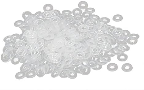 כביסה AEXIT M2.5 PE פלסטיק מבודדים שטוחים כביסה של Kets Spacers Washers שטוחים ברור