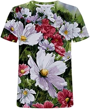 חולצות טרקלין לנשים לנשים סתיו סתיו שרוול קצר צוואר צוואר פרפר פרפר גרפי חולצות T חולצות נשים 2023 LA