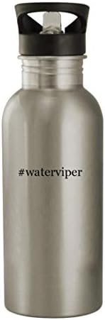 מתנות Knick Knack WaterViper - בקבוק מים נירוסטה 20oz, כסף
