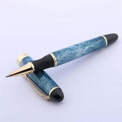UXZDX מתכת כחול קליפ זהוב קליפ גלגל עט כתיבת כתיבה משרדים משרדים ציוד דיו דיו