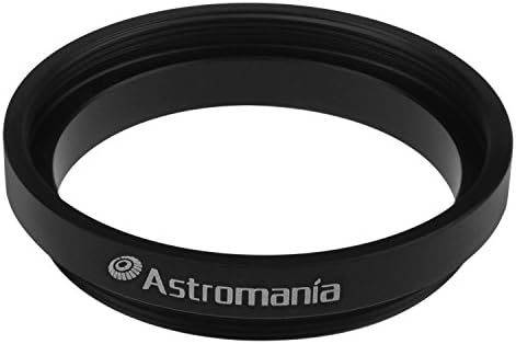 Astromania M43x0.75 נקבה ל- M42x0.75 T / T2 מתאם טלסקופ חוט זכר - מתאם המצלמה לאסטרומניה 1.25