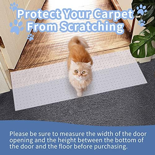 מגן שטיחים חתול 8.2ft, מגן שטיחים שאינו החלקה לחיות מחמד ， פקק שריטות שטיח מגרד שטיח בפתח