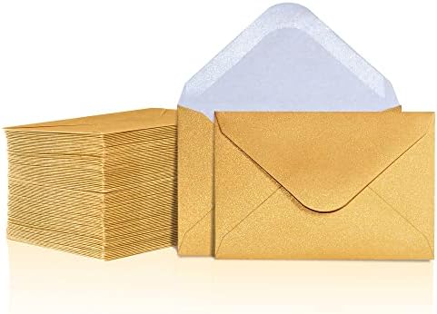מעטפות כרטיסי מתנה-מעטפות מיני 100-ספירה, מעטפות כרטיסי ביקור מנייר, כיסי מעטפה זעירים בתפזורת לכרטיסי