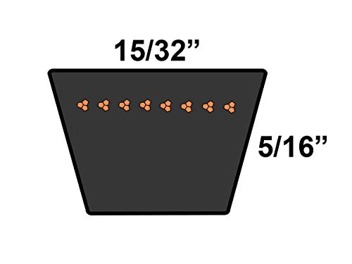 D&D PowerDrive C3DE8620B חגורת החלפת מנוע פורד, גומי