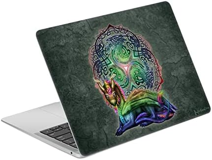 עיצובים של תיק ראש מורשה רשמית בריג'יד אשווד דרקון סלטיק ויניל מדבקה מדבקות עור תואם ל- MacBook Air 13.3