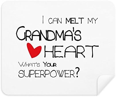 אני יכול להמס שלי סבתא של לב ננה ניקוי בד מסך מנקה 2 יחידות זמש בד