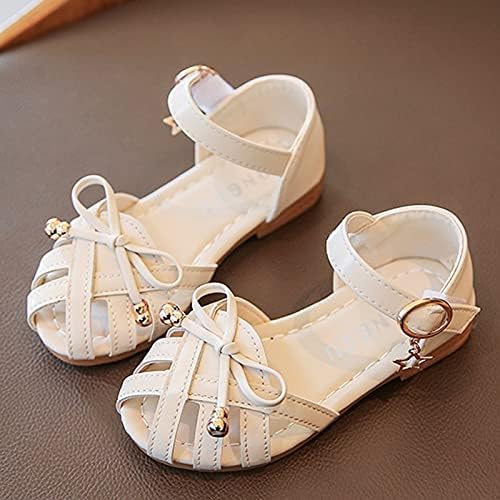 עור נעלי רך ילדי בנות נסיכת שלב פעוט סנדלי תינוק רומי ילדה של נעלי פקק סנדלי ילדים