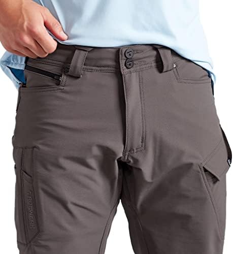 מכנסי שירות לגברים אמיתיים-מכנסי טי 2, עמידים במים, התאמה נינוחה, מכנסי עבודה מטען עם מתיחה 4 כיוונים