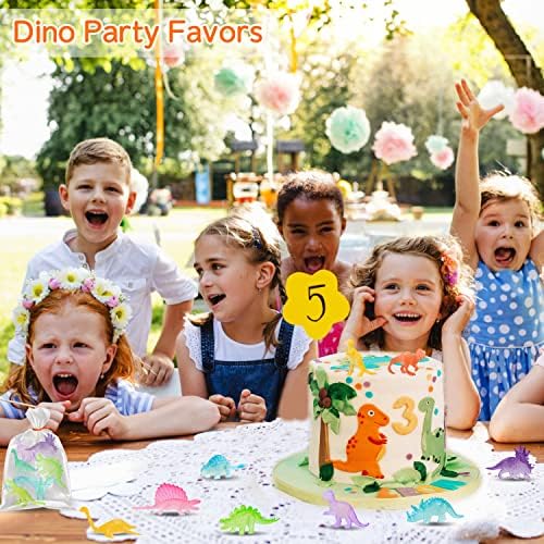 צעצועי דינוזאור 32 מחשבים זוהרים במיני דינו כהה דמויות מסיבת יום הולדת טובות טובות