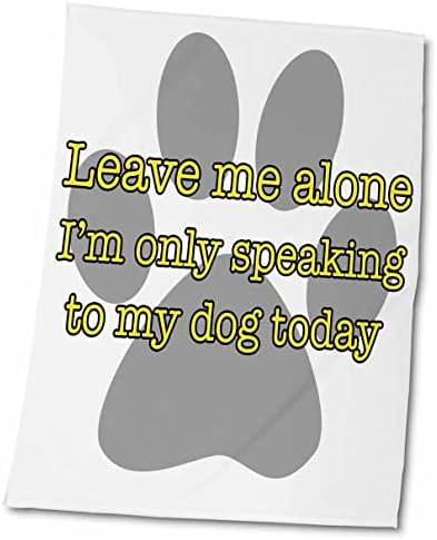 3 דרוז תשאיר אותי לבד אני מדבר רק עם הכלב שלי היום צהוב - מגבות