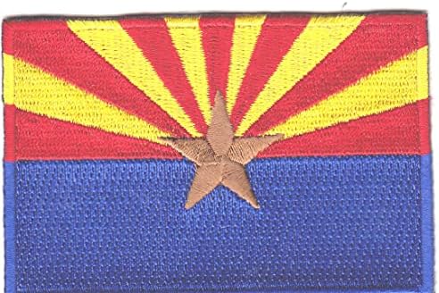 דגל מדינת אריזונה ברזל על טלאי רקום דרום -מערב 3