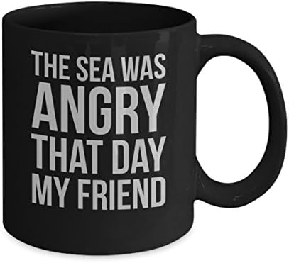 את ים היה כועס כי יום סיינפלד טלוויזיה להראות קפה ספל כוס 11 עוז-סיינפלד ציטוט סחורה מתנות חולצה מדבקת מדבקות