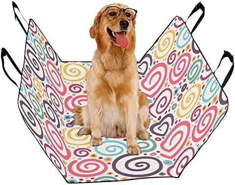 עיצוב סגנון אמנות יצירתי הדפסת רכב מושב מכסה לכלבים עמיד למים החלקה עמיד רך לחיות מחמד רכב