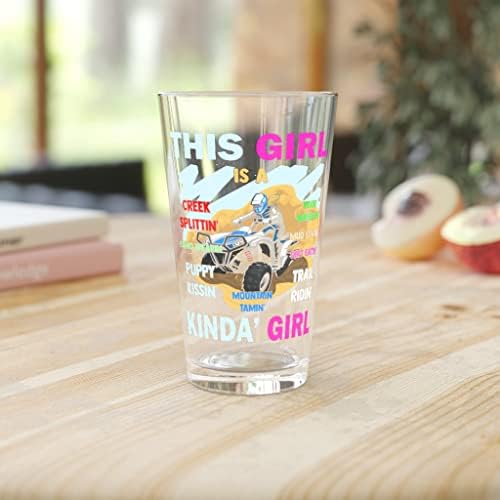 בירה זכוכית ליטר 16 עוז חידוש רכיבה על אופניים גבירותיי השראה פמיניסטיות איור משחקי מילים מצחיק 16