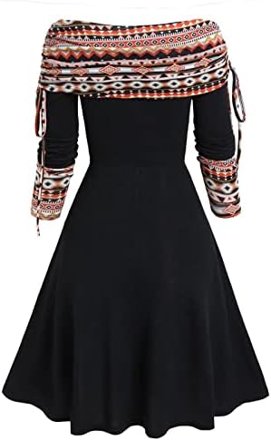 שמלת כלה פוביגו, עבודת האביב ארוך שרוול טוניקת טוניקת שמלה לנשים מימי הביניים פייזלי ספנדקס