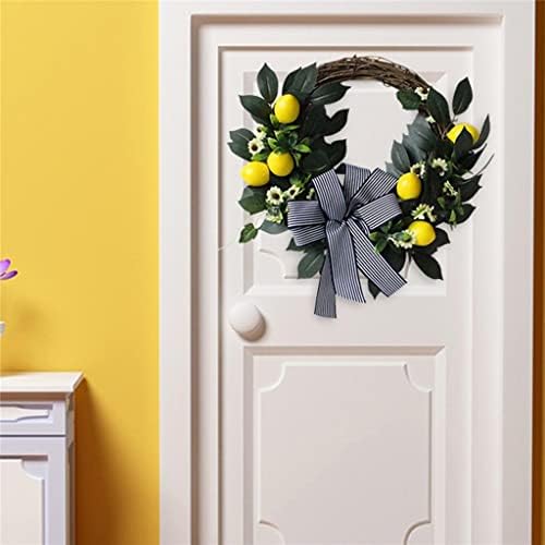 קיר ג'הה תלוי לימון זר זרי פרחים עלים מזויפים עלים לירק לתצלום של דלת הכניסה לכל עונות העונות תפאורה