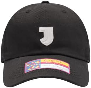 מאוורר דיו 'מזדמנים' של יובנטוס כובע קלאסי מתכוונן כובע/כובע שחור