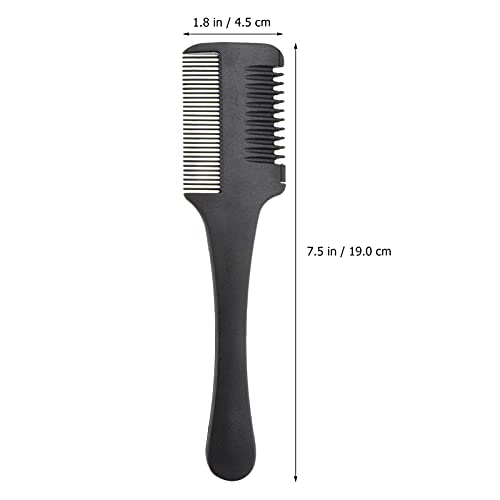 סכיני מגברים של Solustre Showors מסרק 2 pcs מפלסטיק צד כפול שיער חיתוך גילוח מסרק תער מסרק שיער דילול
