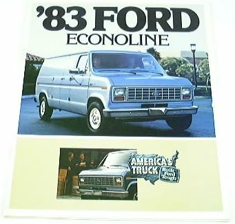 1983 83 פורד אקונולין ואן חוברת ה100 ה150 ה250 ה350