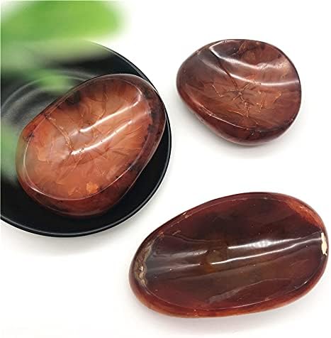 Binnanfang AC216 1 pcs קערת קריסטל קרנליאן טבעית דגימה של גביש אדום גביש דגימה רייקי ריפוי מתנות אבנים טבעיות