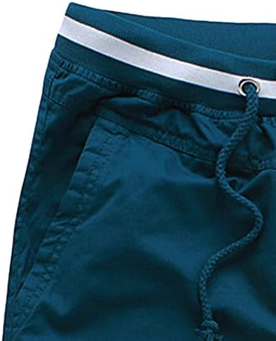 מכנסיים קצרים מתכווננים של גברים מתכווננים מכנסיים קצרים משקל קל משקל מותניים אלסטיים מקצרים