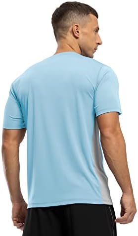 חולצות פולו של גולף גולף לגברים של יסנטו צוואר שרוול קצר צוואר upf 50+ לחות פיתול חולצות ריצה יבשות