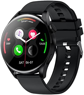 שעון חכם של Luoba לגברים, התקשר לקבל/חיוג Smartwatch עבור אנדרואיד ו- iOS, גשש כושר פעילות עם דופק, צג שינה