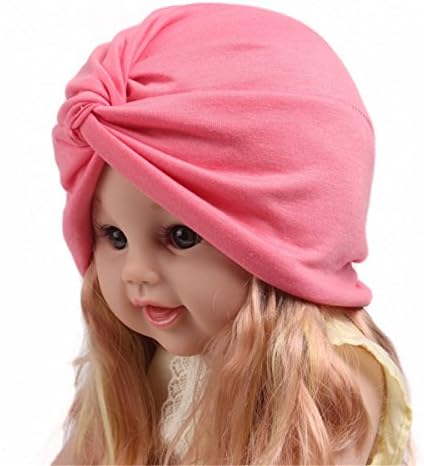 אופנה רך כותנה ילדים טורבן הכימותרפיה כובע שיער כיסוי חיג ' אב בנות כפת טוויסט ראש לעטוף