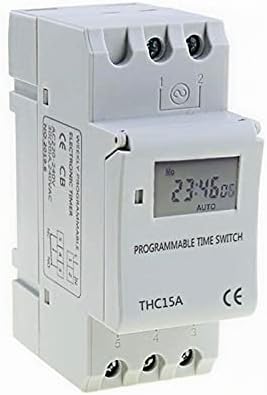 Tintag THC15A מיקרו -מחשב אלקטרוני תכנותי מתג טיימר דיגיטלי בקרת ממסר מבקר 12V 110V 220V 16A