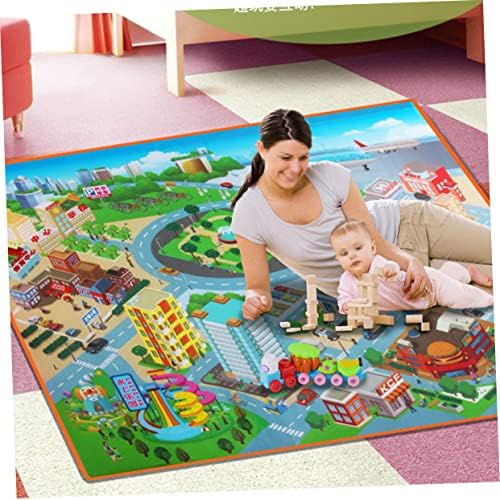 טוינדונה משחק מחצלת ילדים שטיח פעוטות משחק מחצלת ילדים שטיח שטיח שטיח שטיחים למכוניות לתעבורת פעוטות