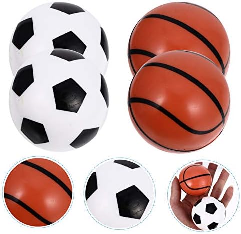 כדורי ABOOFAN 8 יחידות סמ מיני חומרי כדורסל מיני קרנבל ספורט קרנבל להירגע לצעצועים קטנים הקלה לילדים כדור מצחיק