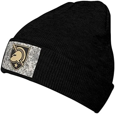 מערב נקודת צבאי אקדמיה סרוג כובע כפת חורף חם למתוח גולגולת כובע הסוואה שחור