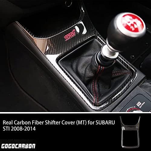 Gogocarbon Shift Cirver Cover תואם ל- STI Subaru 2008-2014 SEDAN HACKBACK I 3K סיבי פחמן יבשים אמיתיים עם ציפוי