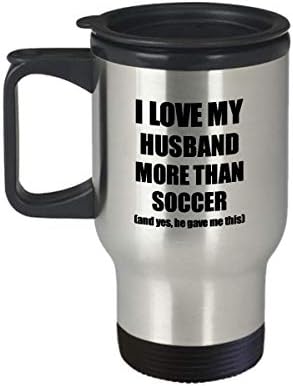 אשת כדורגל ספל נסיעות ספל מצחיק רעיון מתנה של ולנטיין לחובב בן זוגי מתהית קפה בבע