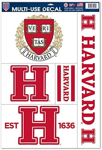 Wincraft NCAA מכללת הרווארד 40666013 מדבקות שימוש רב