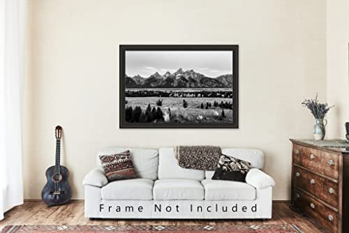 צילום הר רוקי תמונה הדפסה תמונה של גרנד טטון בבוקר סתיו בפארק הלאומי גרנד טטון ויומינג נוף קיר