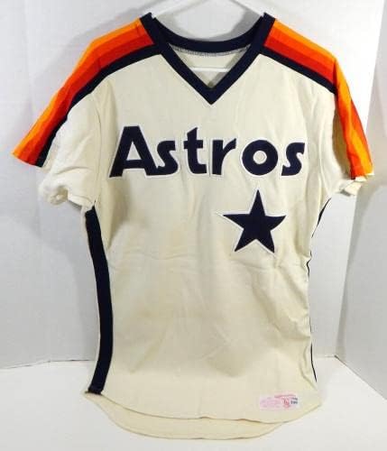 1985-88 יוסטון אסטרוס דני וולינג 29 משחק משמש ג'רזי קרם 40 DP23586 - משחק משומש גופיות MLB