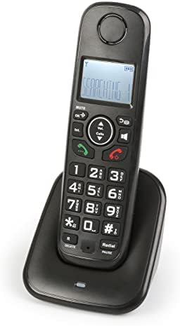 Sangyn Dect 6.0 מכשיר טלפונים של שולחן כתיבה אלחוטי עם מזהה מתקשר, שאילתת מספר, רינגטון מתכוונן טלפונים