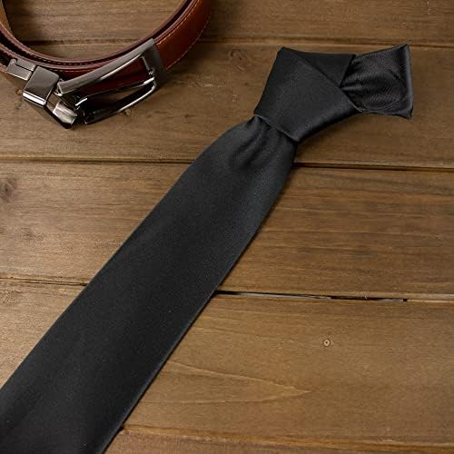 אביב רעיון גברים של מוצק צבע סאטן מיקרופייבר עניבה, רגיל ורזה רוחב